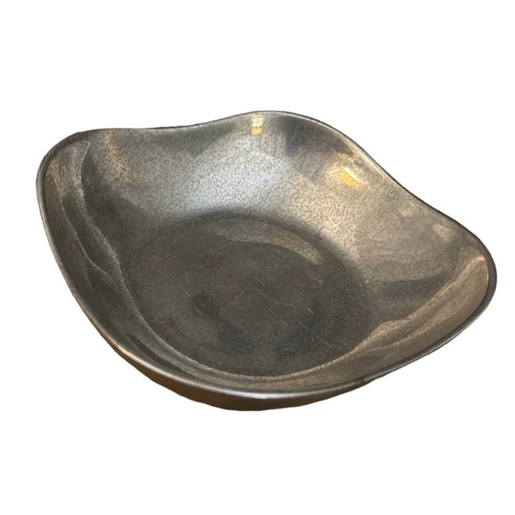 Vintage Pewter Wilton Armetale Square Serving Bowl Dish 9" Columbia, PA - USA - Picture 2 of 6